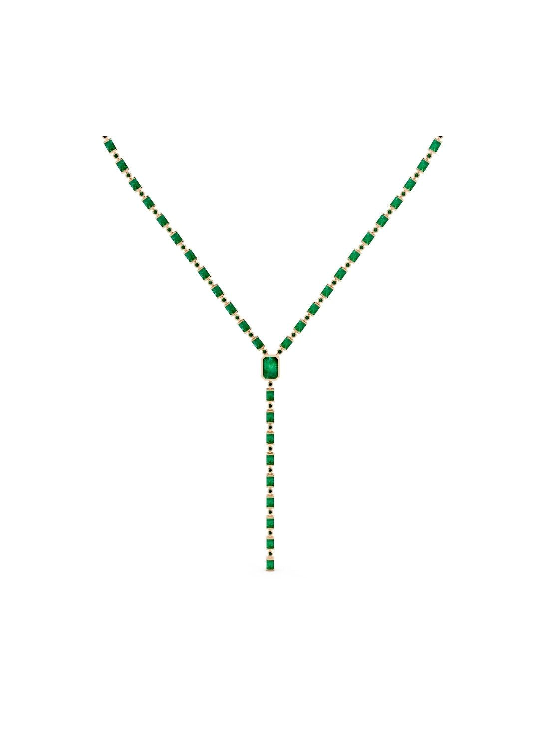 Emerald Drop Necklace Image 7