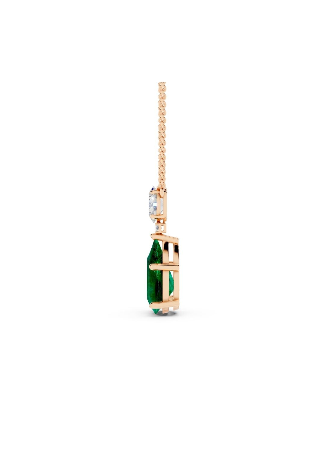 Emerald Drop Necklace Image 10