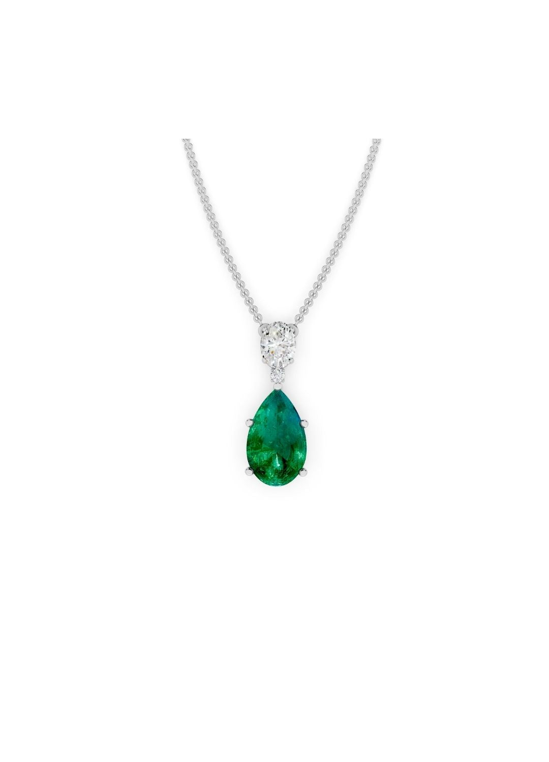 Emerald Drop Necklace Image 11
