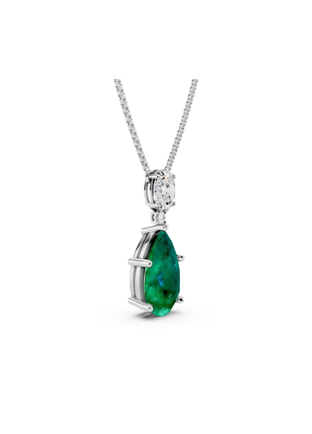Emerald Drop Necklace Image 12