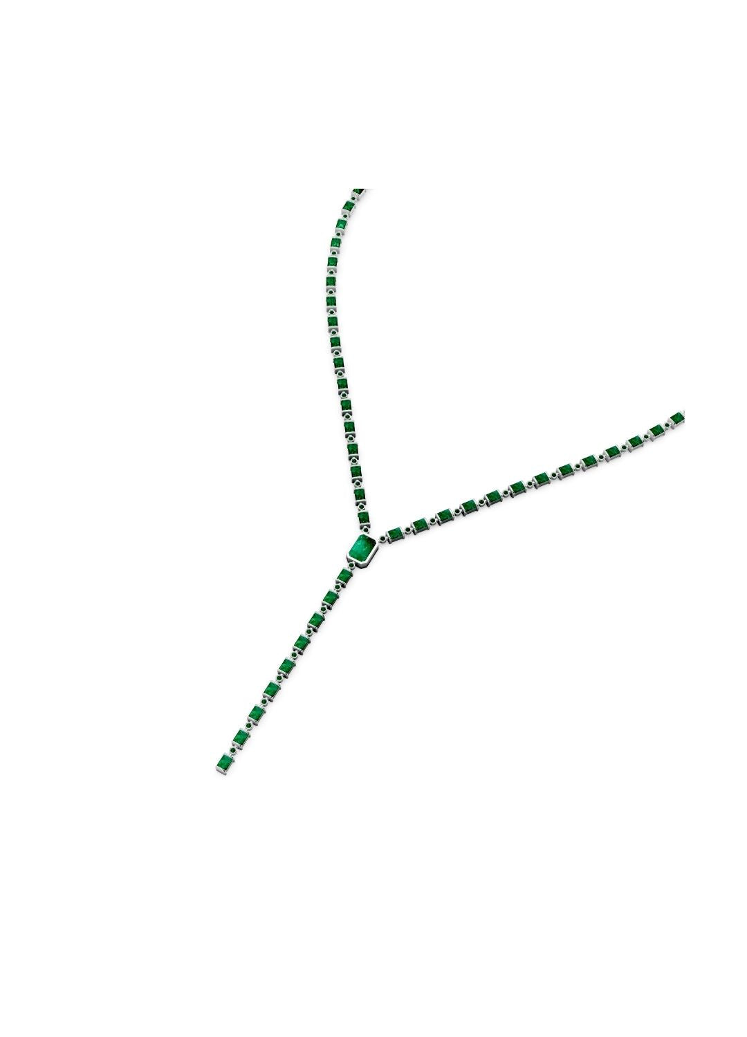 Emerald Drop Necklace Image 14