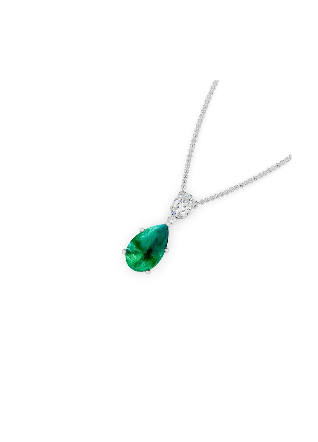 Emerald Drop Necklace Image 14