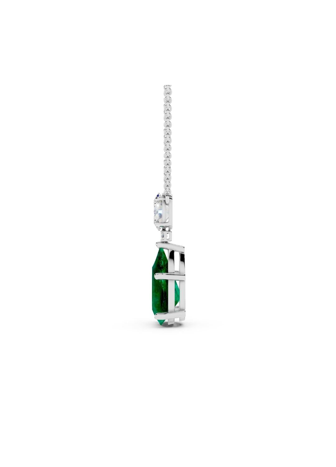 Emerald Drop Necklace Image 15