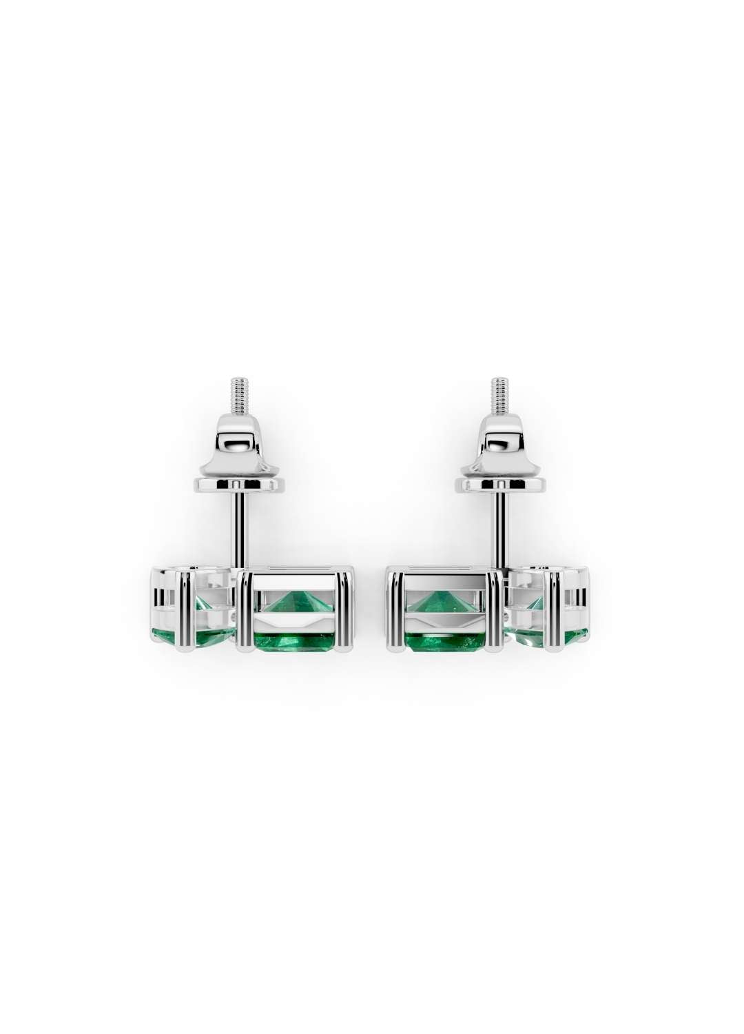 Emerald Duo Stud Earrings Image 12