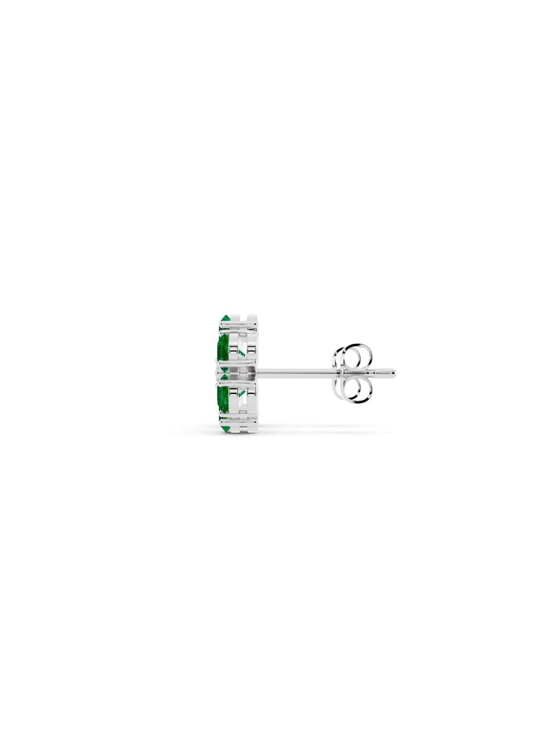 Emerald Floral Spark Stud Earrings Image 12