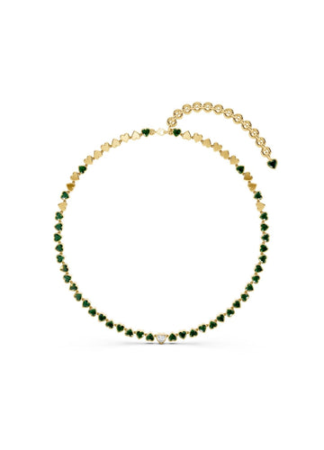 Emerald Heart Tennis Necklace Image 1