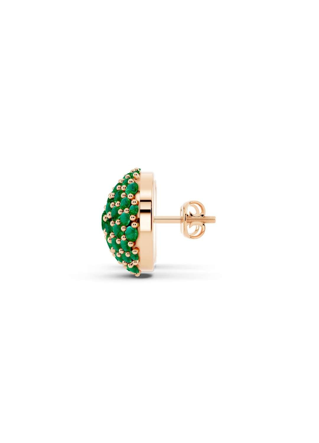 Emerald Pave Dome Studs Image 10