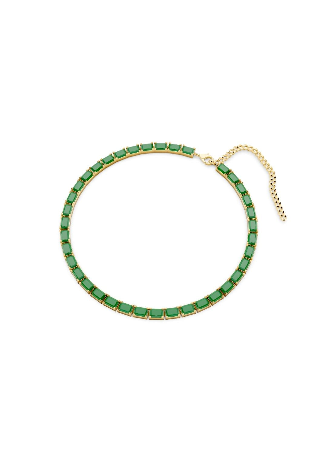 Emerald Tennis Necklace Image 2