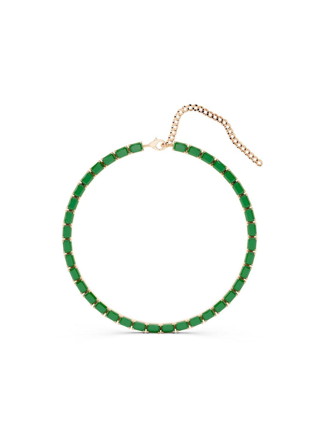 Emerald Tennis Necklace Image 5