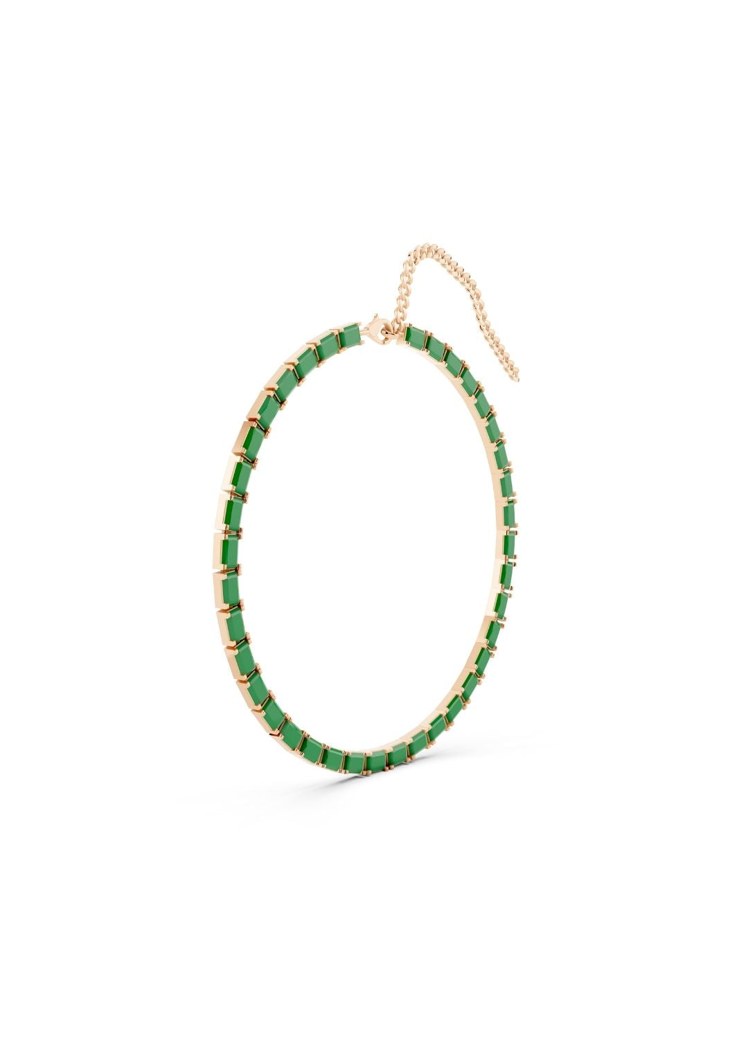 Emerald Tennis Necklace Image 7