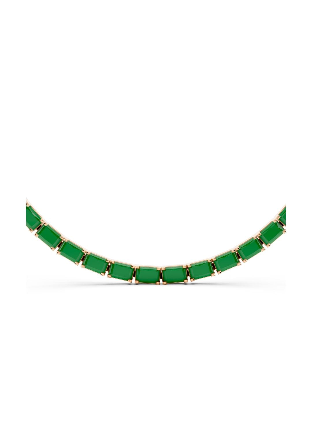 Emerald Tennis Necklace Image 8