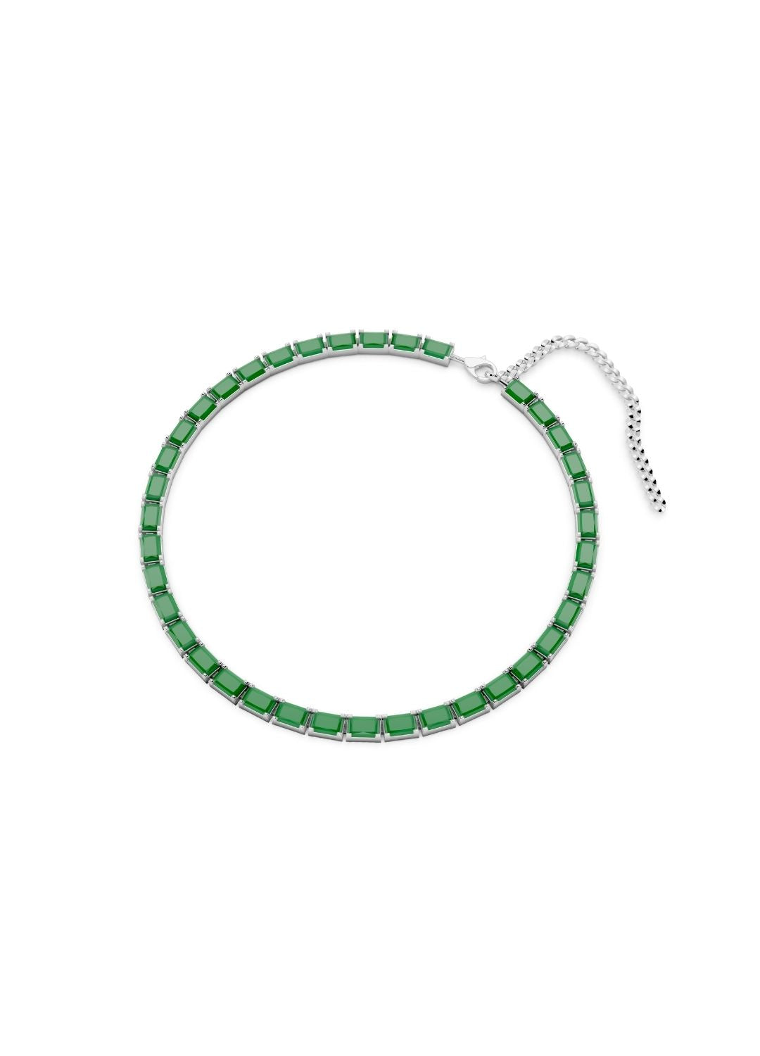 Emerald Tennis Necklace Image 10