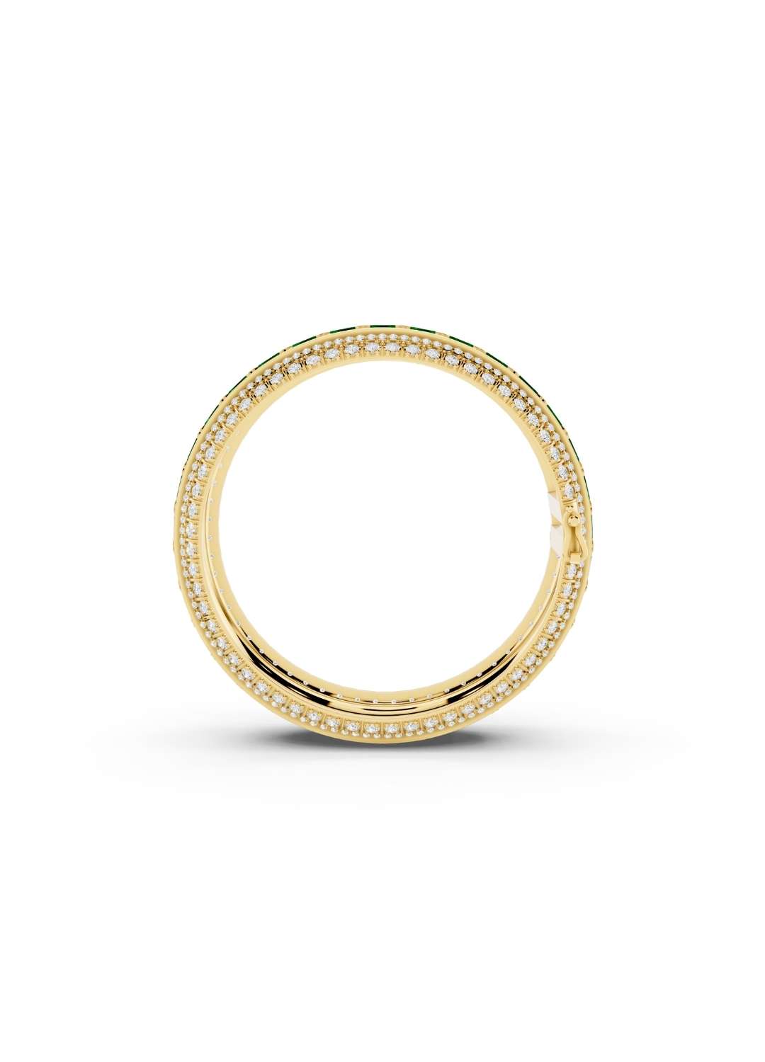 Emerald & Diamond Statement Bracelet Image 2