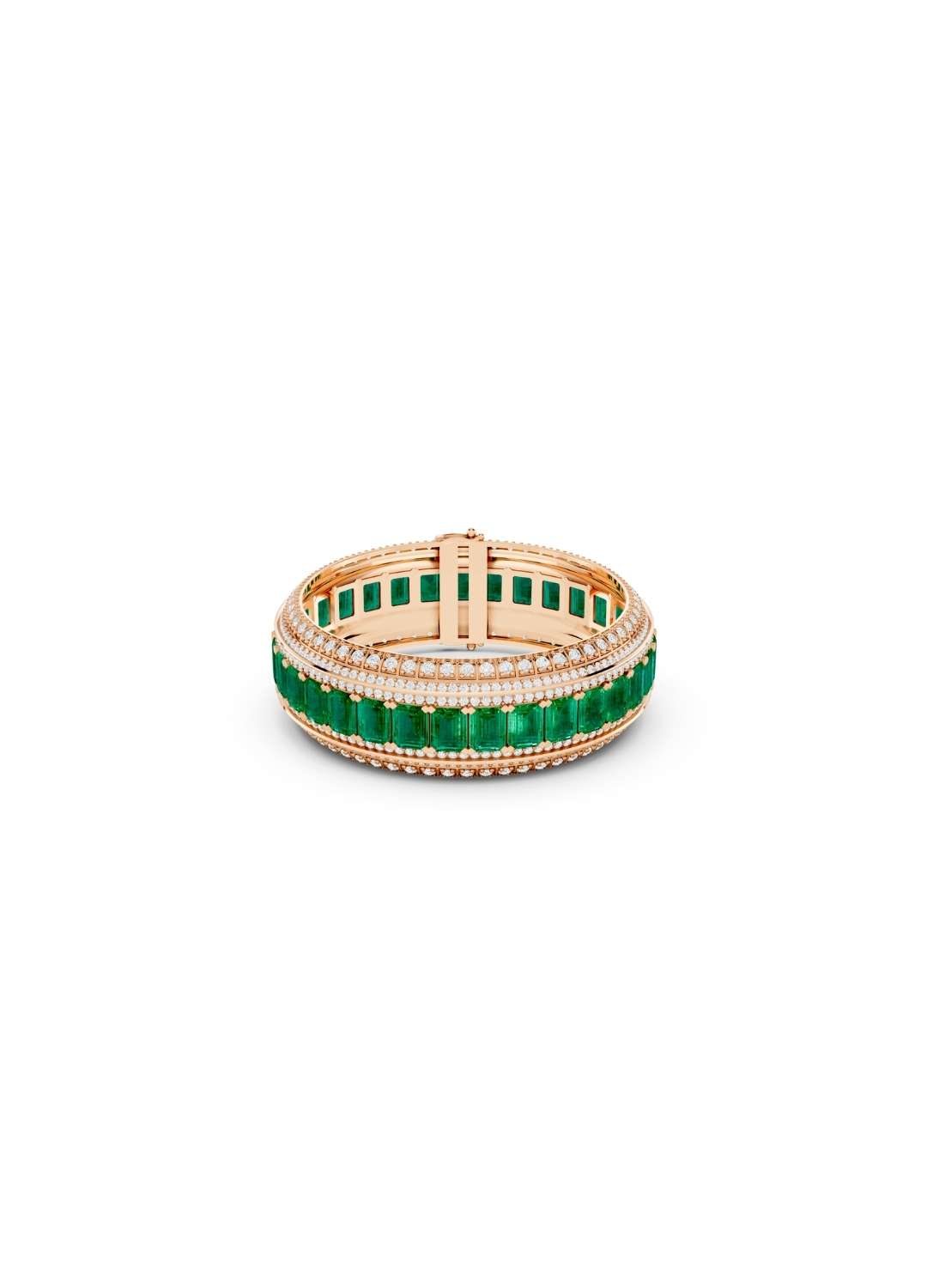 Emerald & Diamond Statement Bracelet Image 8