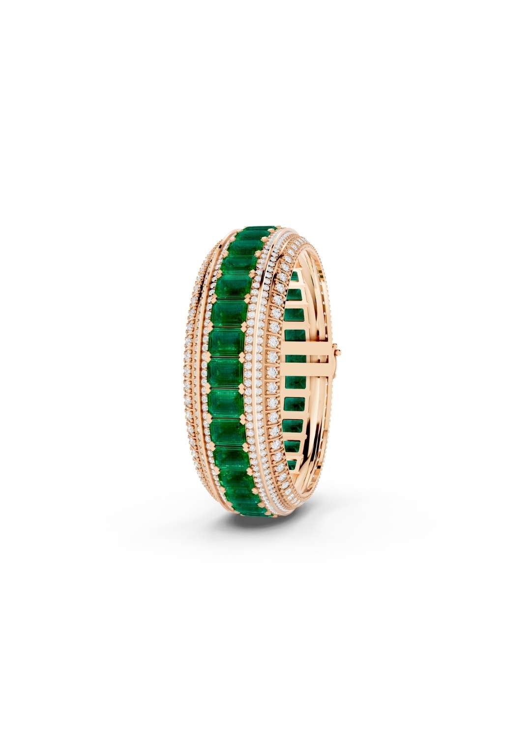Emerald & Diamond Statement Bracelet Image 9