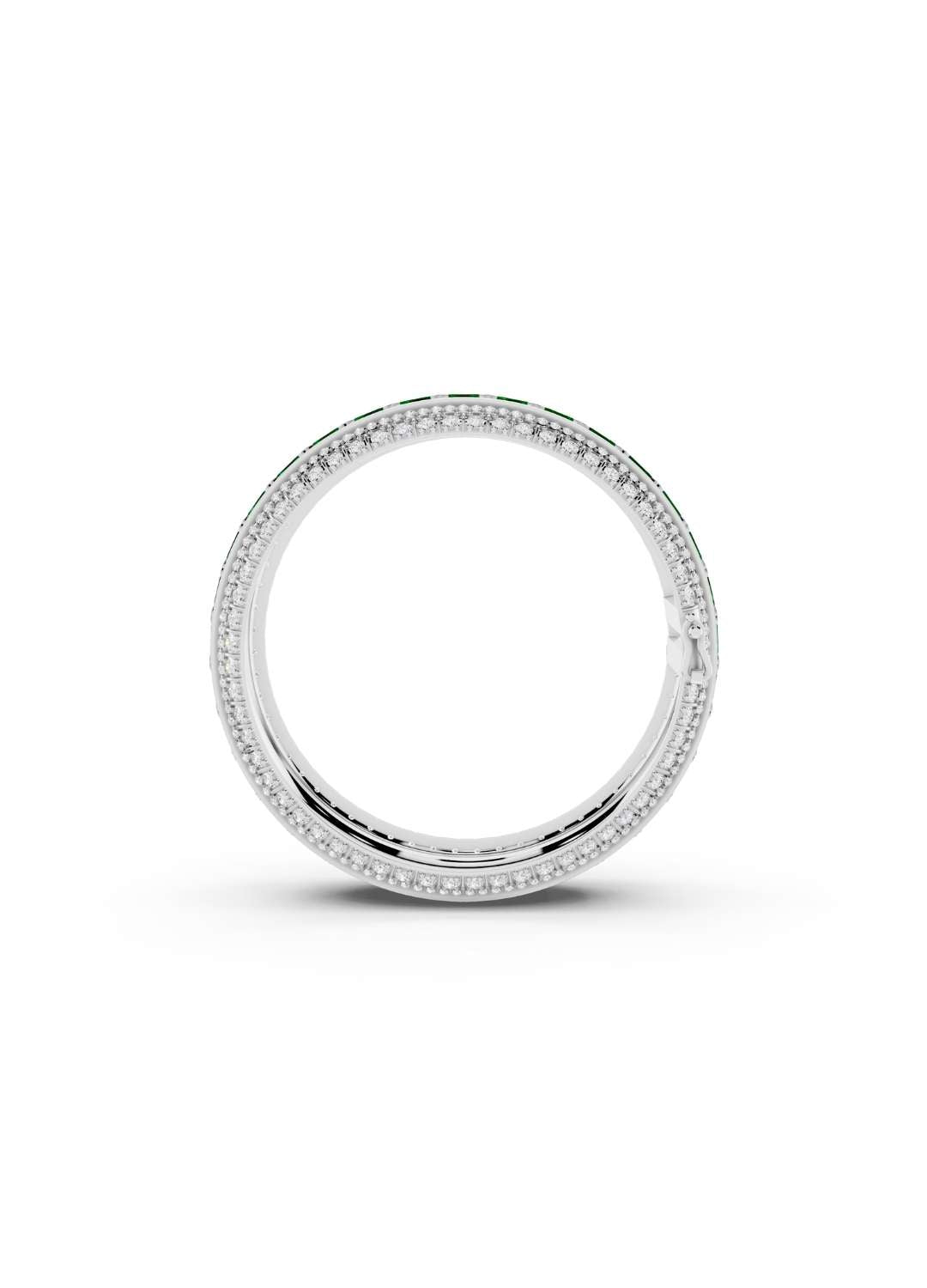 Emerald & Diamond Statement Bracelet Image 12