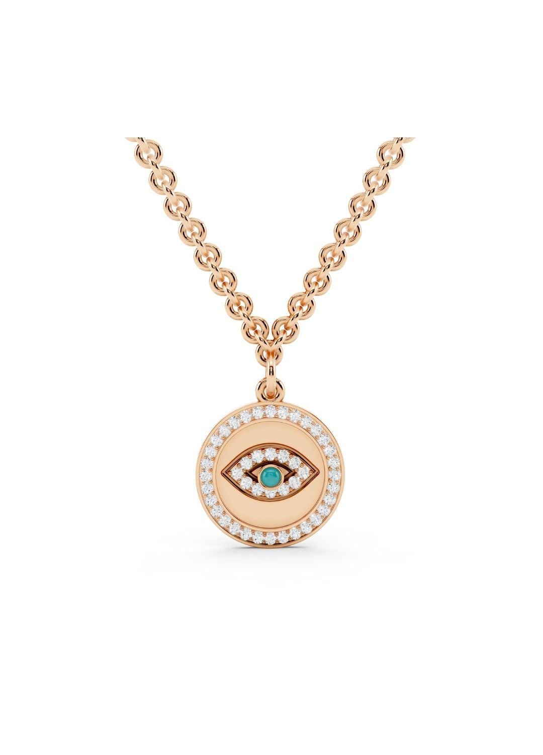 Evil Eye Medallion Necklace Image 5