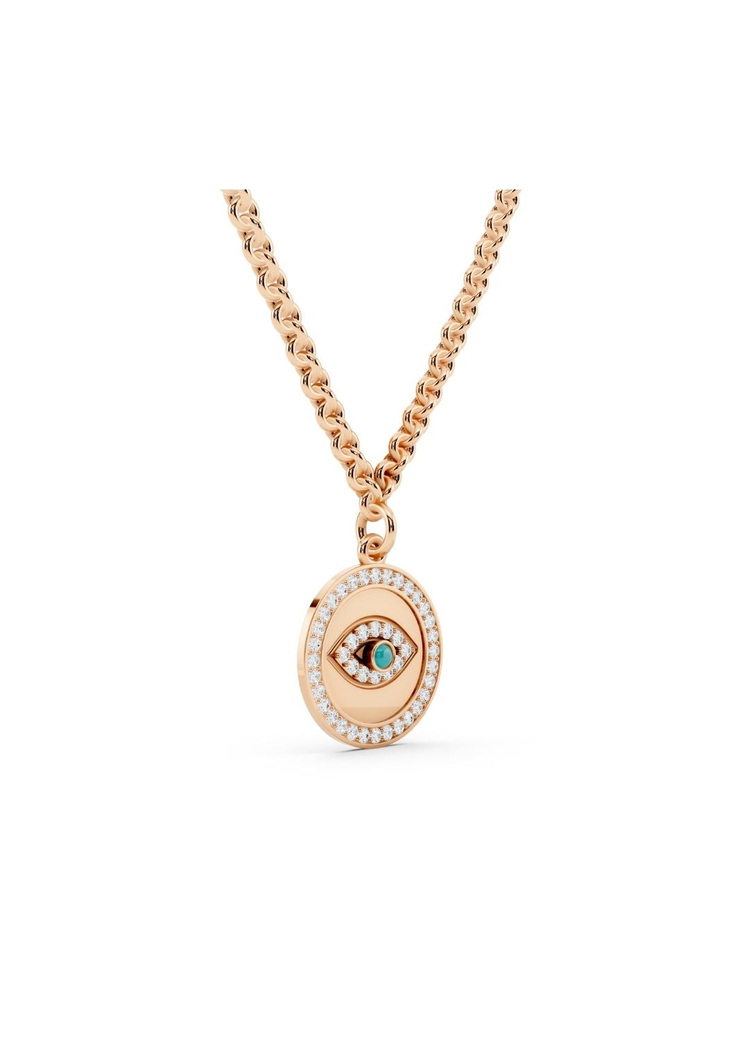 Evil Eye Medallion Necklace Image 7