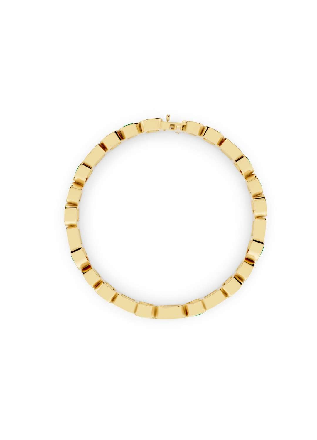 Fancy Cut Emerald Bracelet Image 5