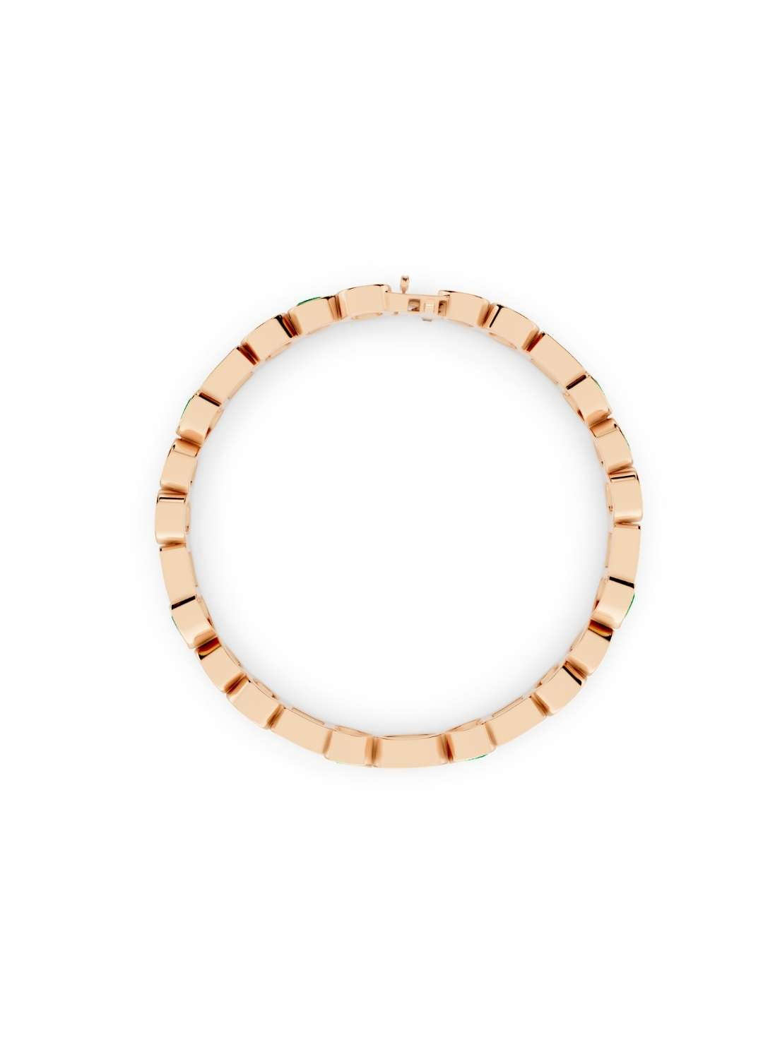 Fancy Cut Emerald Bracelet Image 10
