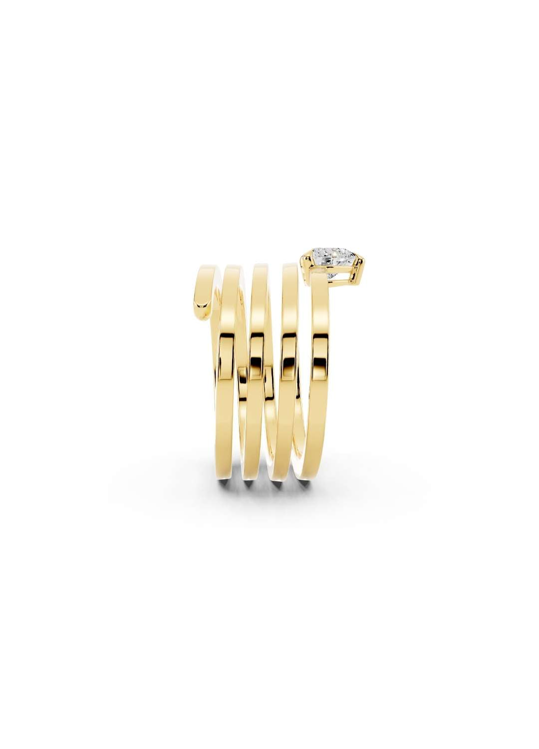 Heart Solitaire Multi-Band Ring Image 3