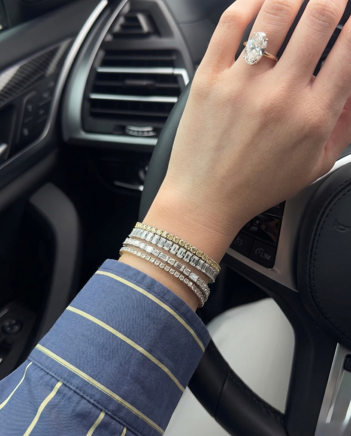 Emerald Tennis Bracelet - East West Setting