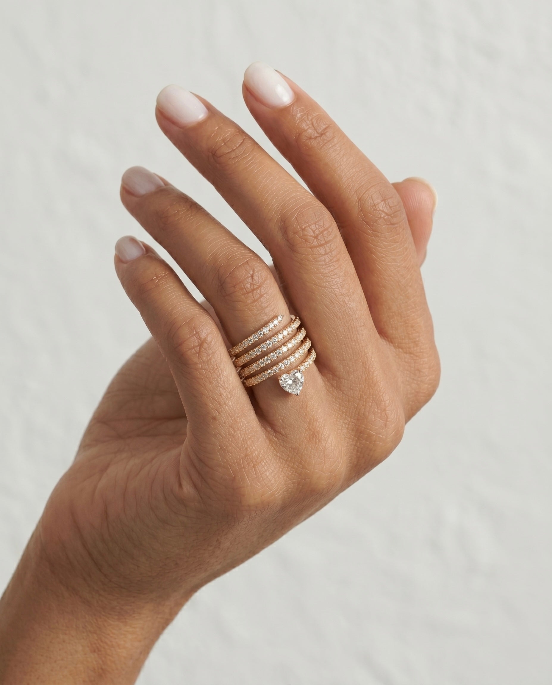 Trillion Cut Diamond Multi Band Ring
