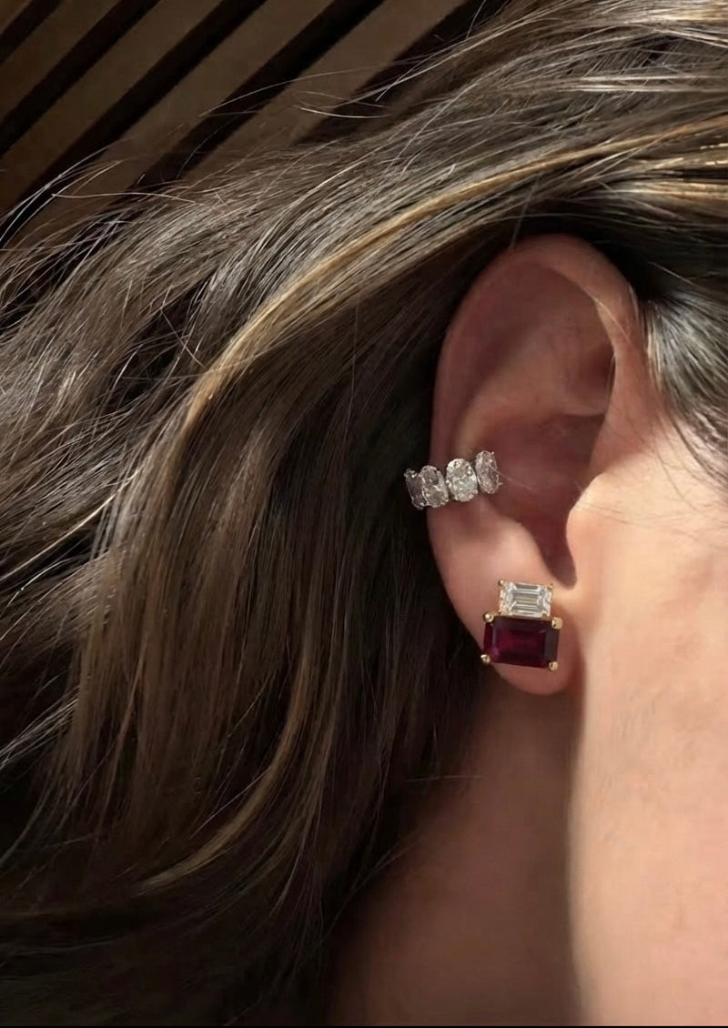 The Crimson Duet Studs