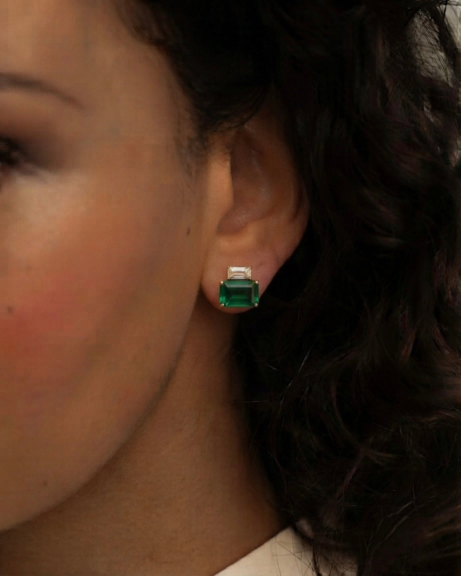 The Crimson Duet Studs
