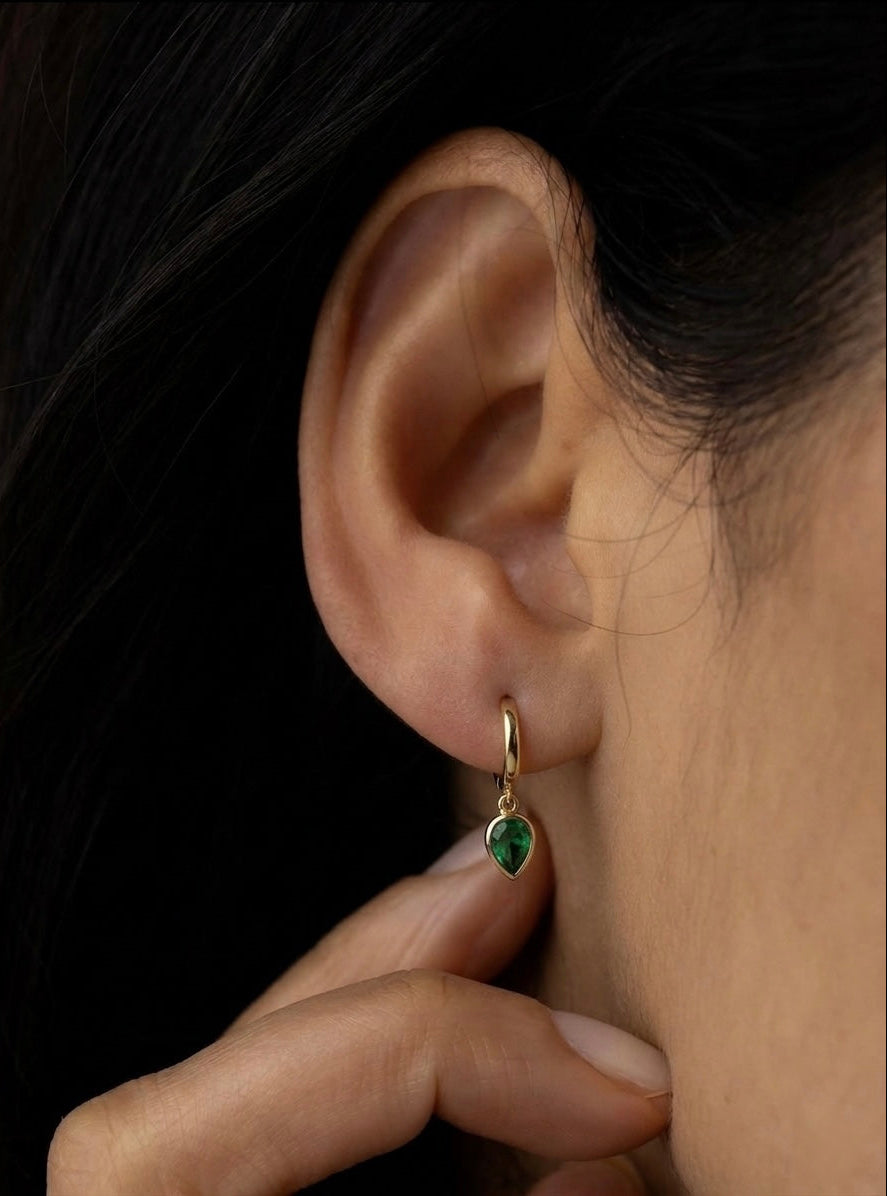 Emerald Drop Huggies  Image 1