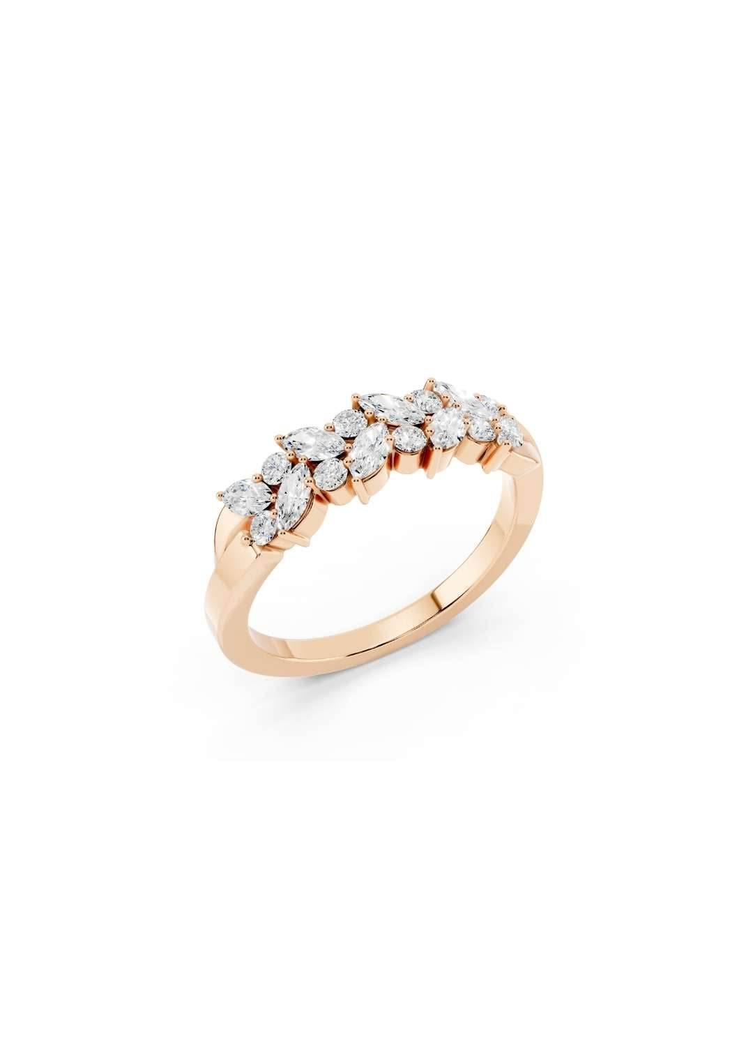 Marquise Cluster Diamond Band Image 6