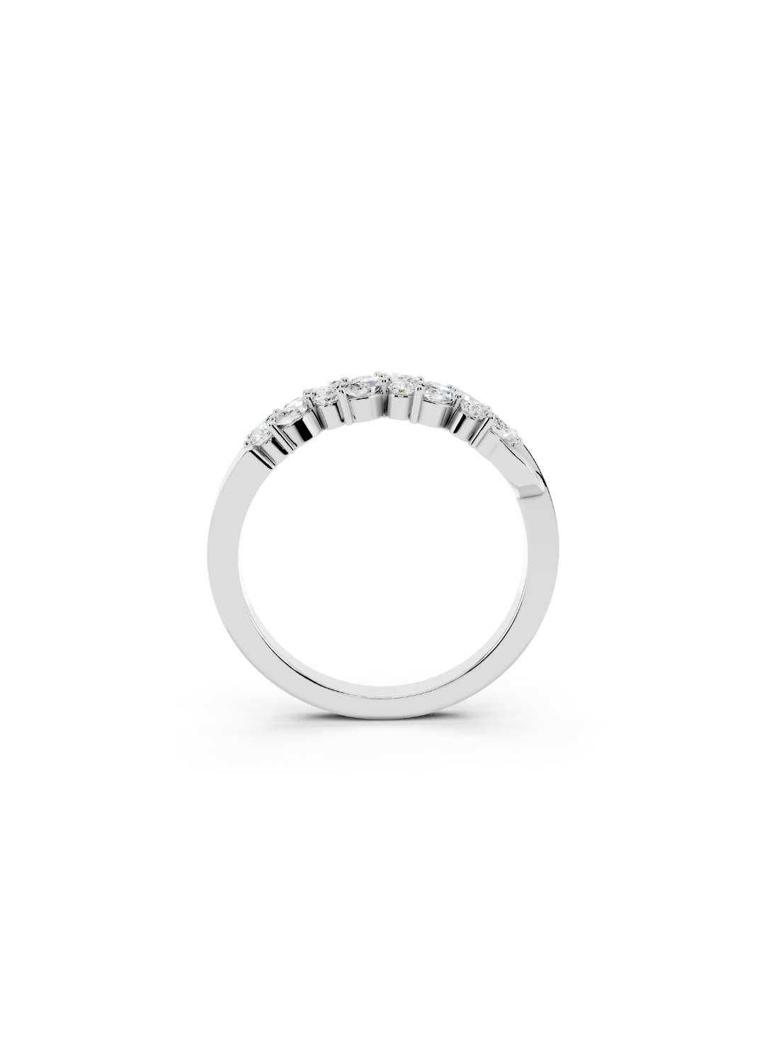 Marquise Cluster Diamond Band Image 11