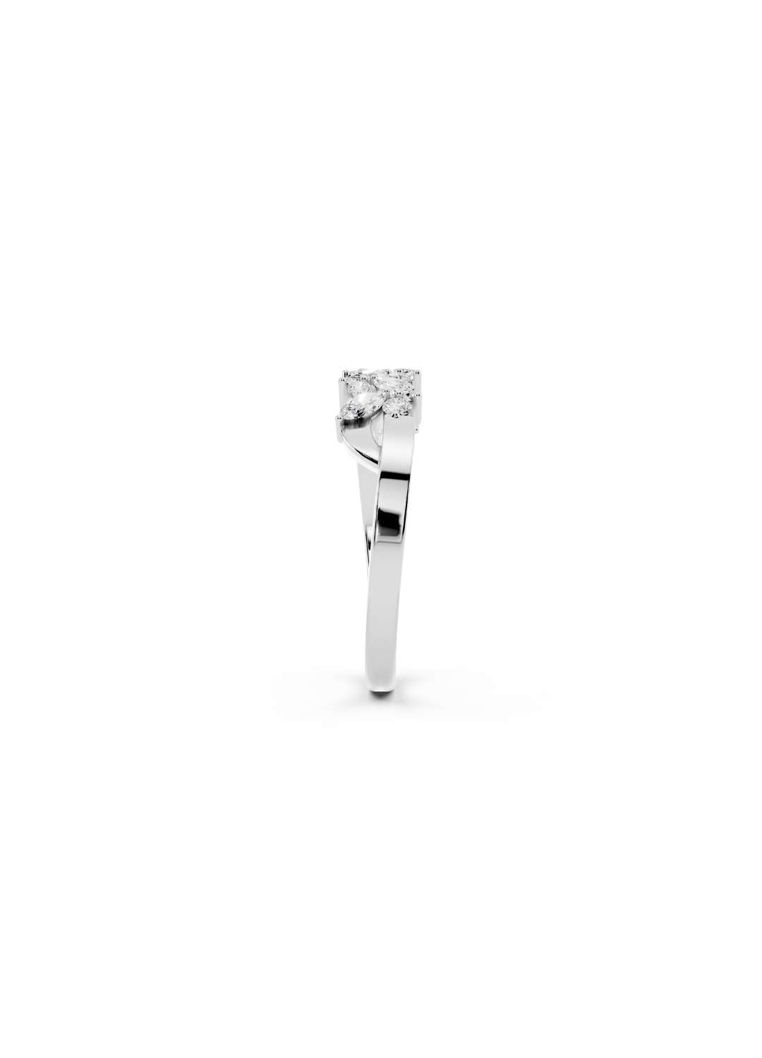 Marquise Cluster Diamond Band Image 12