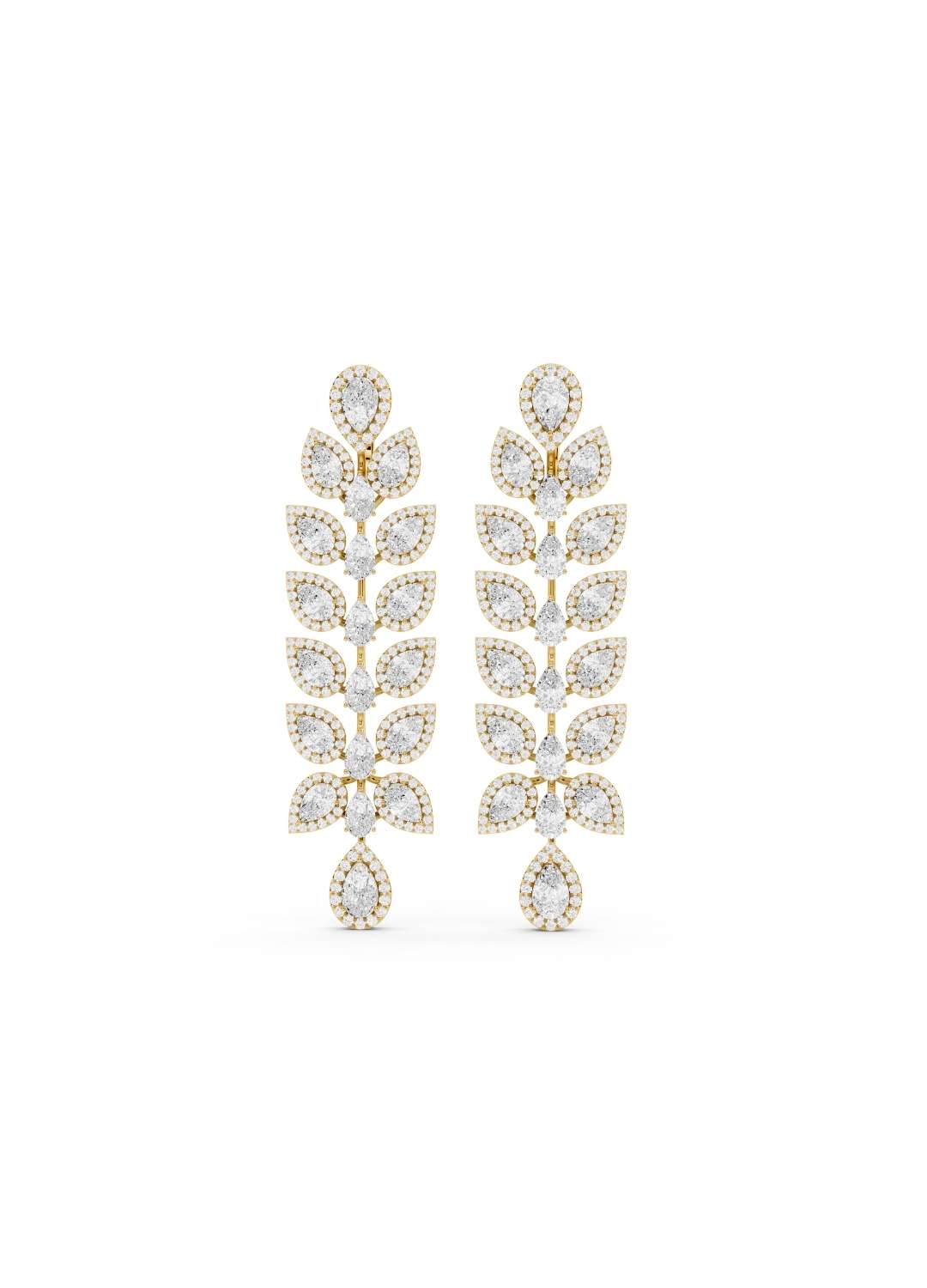 Marquise Diamond Cascade Earrings Image 1