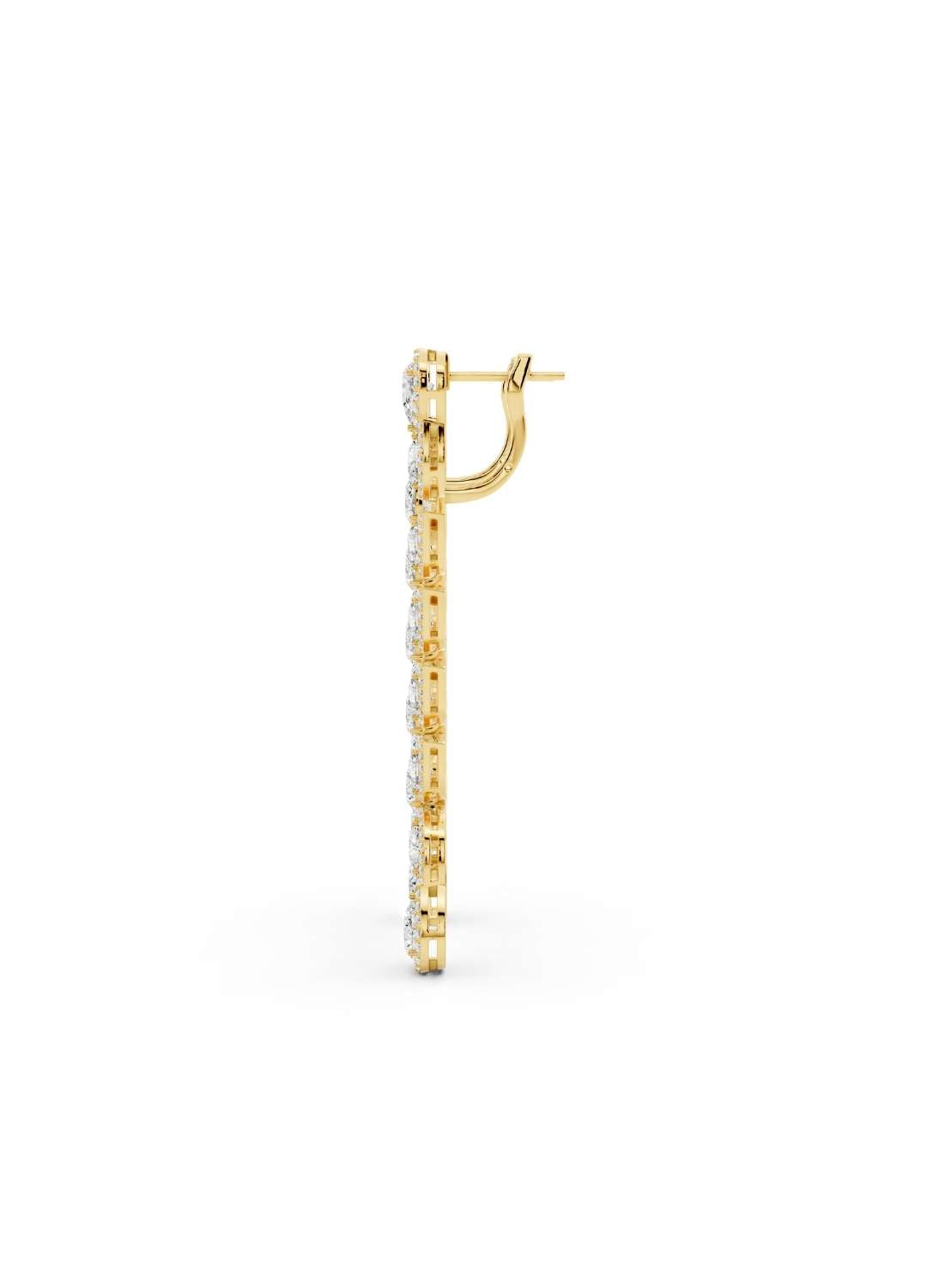 Marquise Diamond Cascade Earrings Image 5