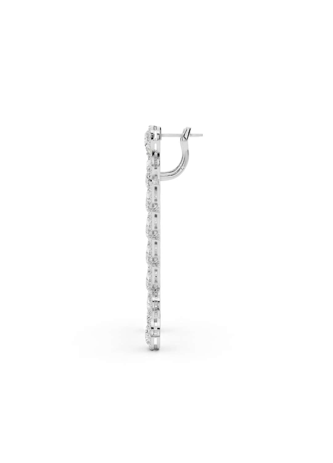 Marquise Diamond Cascade Earrings Image 15