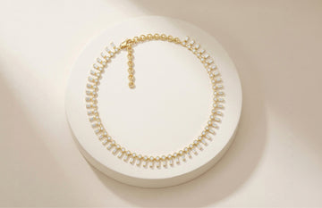 modern pearl drop necklace