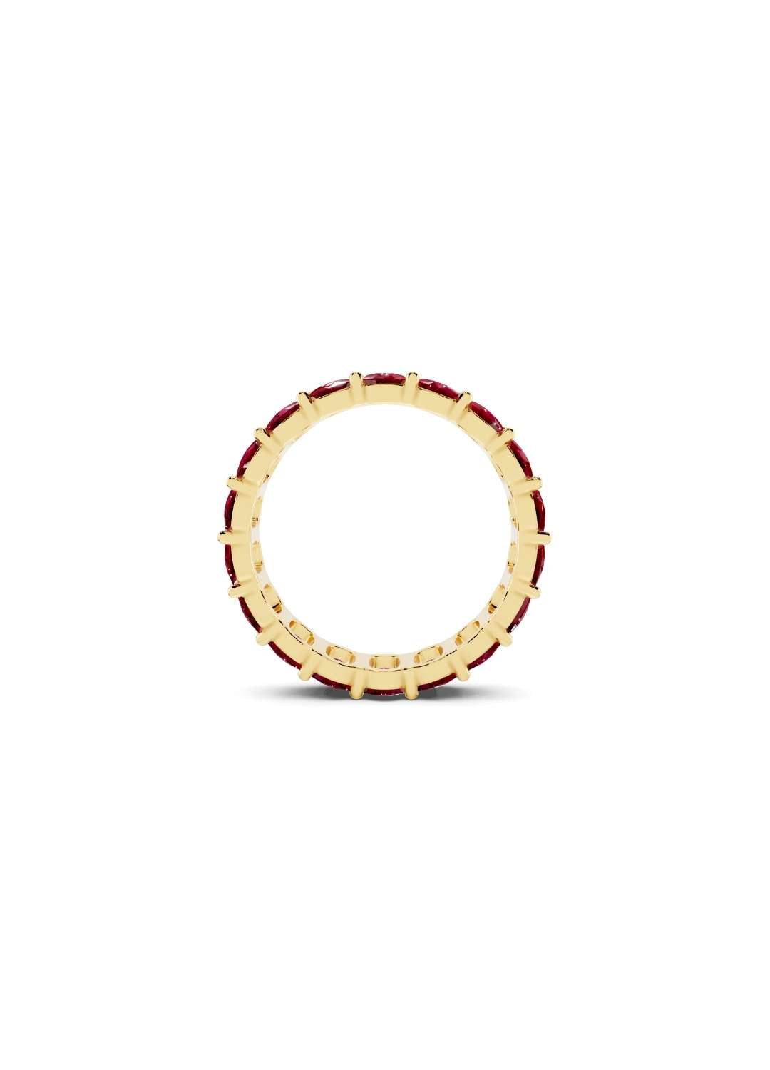 Oval Ruby Eternity Band Image 5