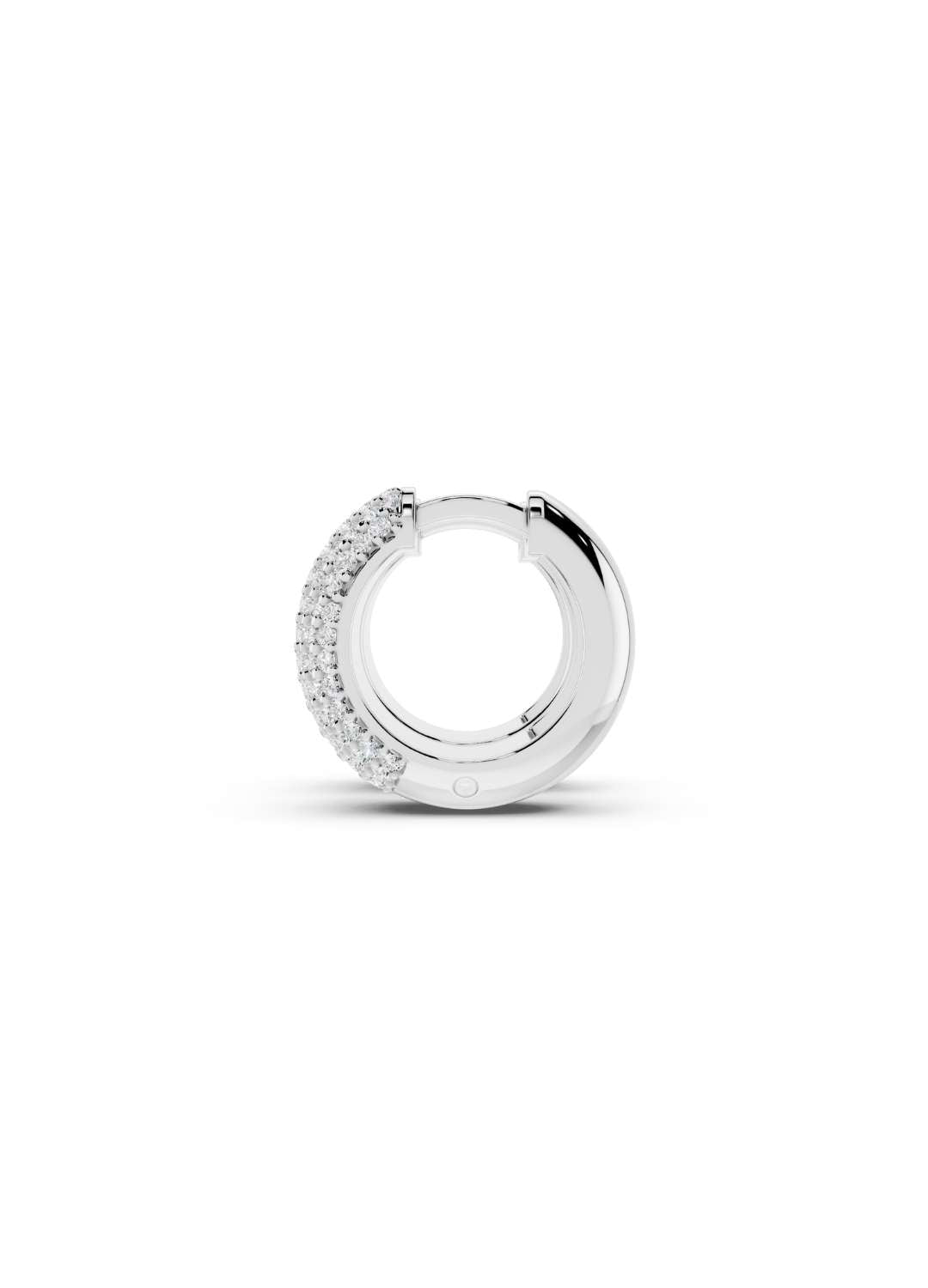 Pave Diamond Dome Earrings Image 15