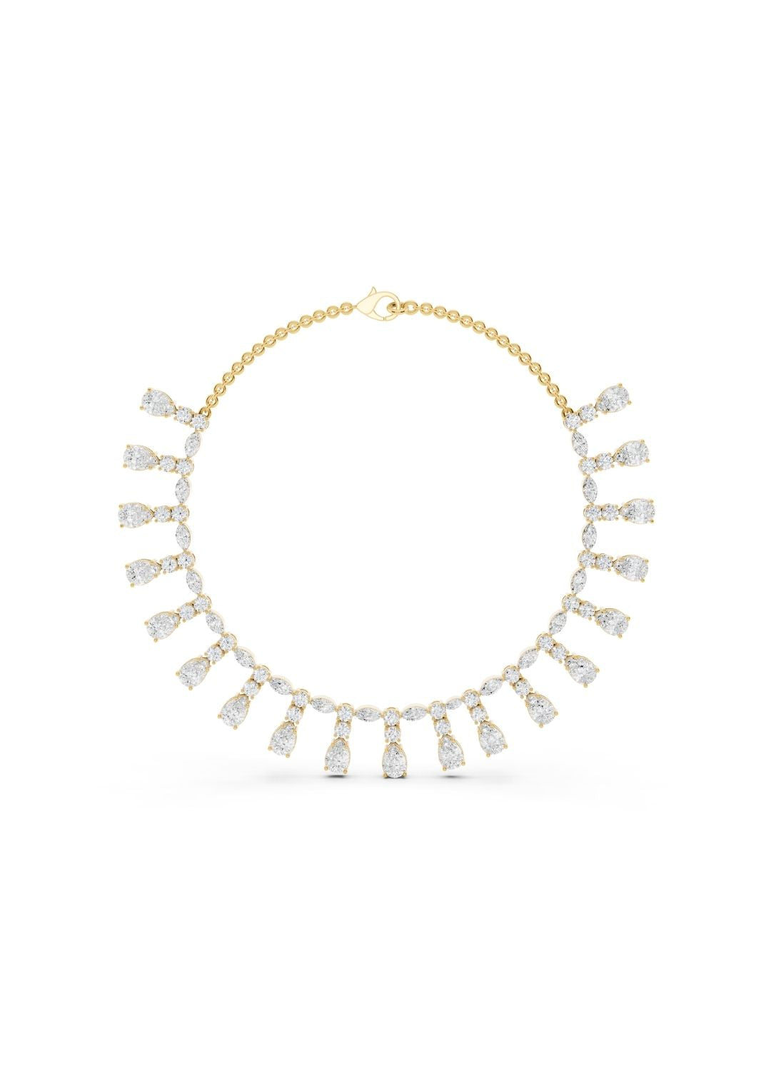 Pear Cascade Diamond Necklace Image 1