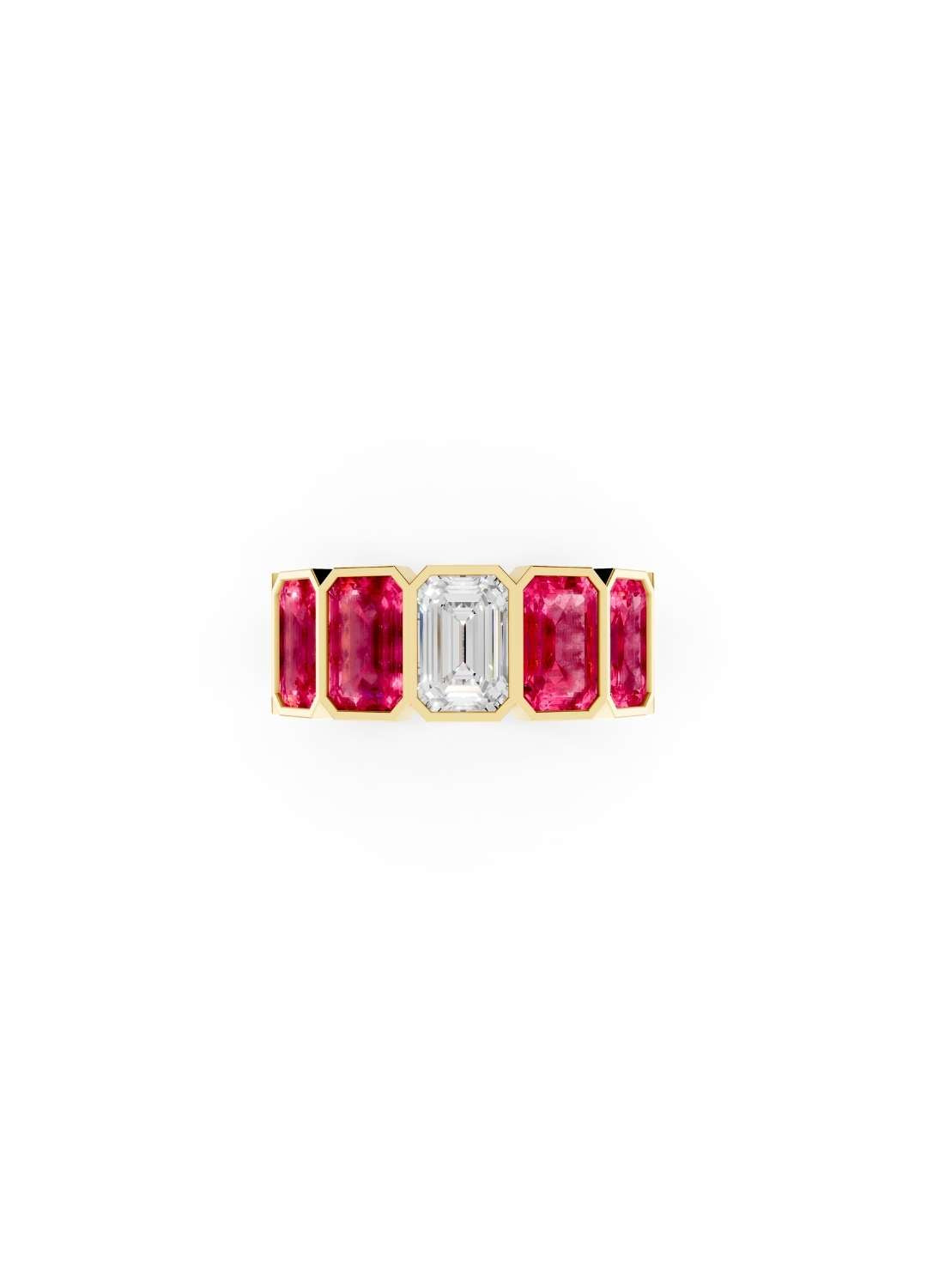 Pink Sapphire Eternity Band Image 2