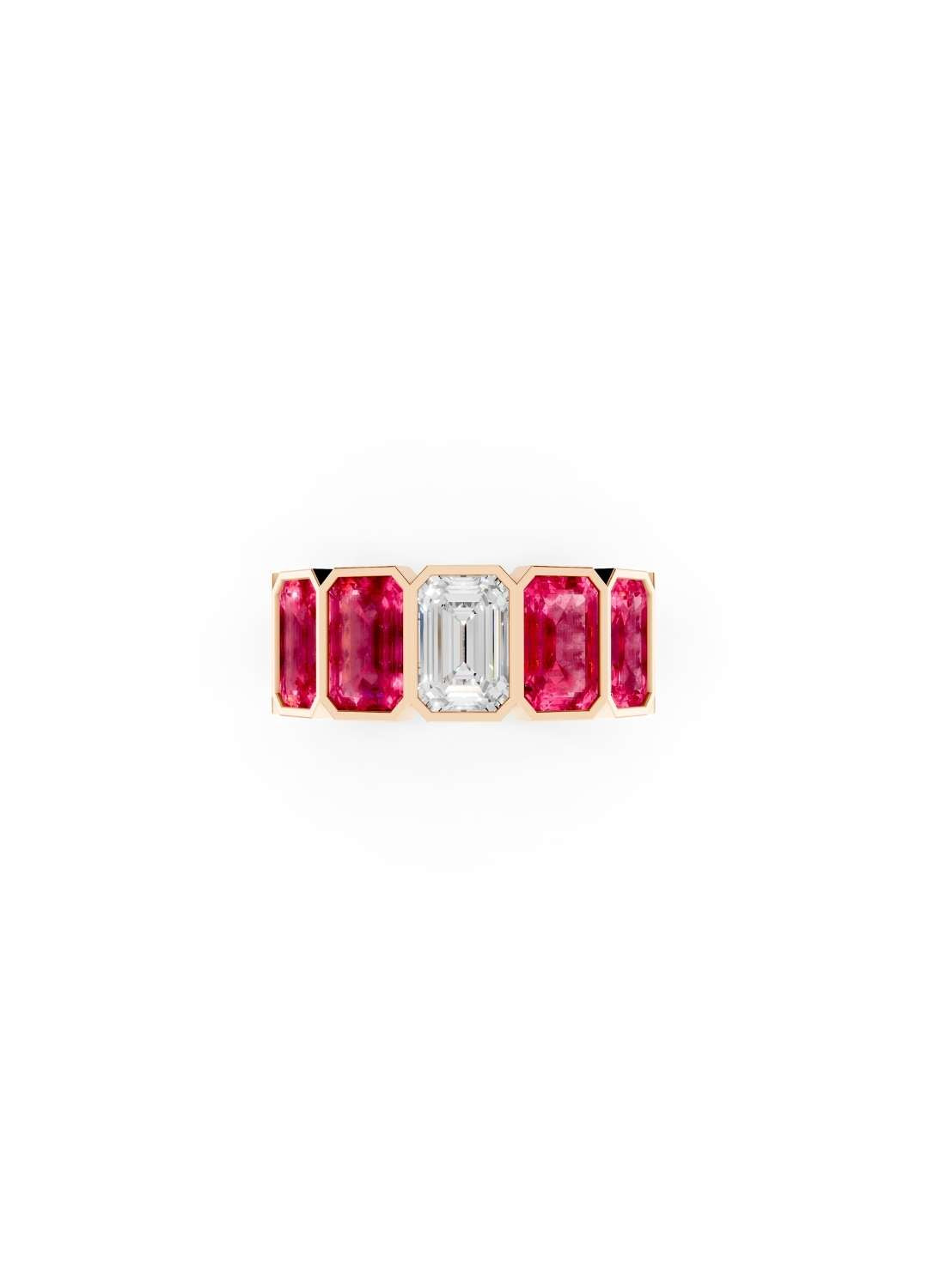 Pink Sapphire Eternity Band Image 7