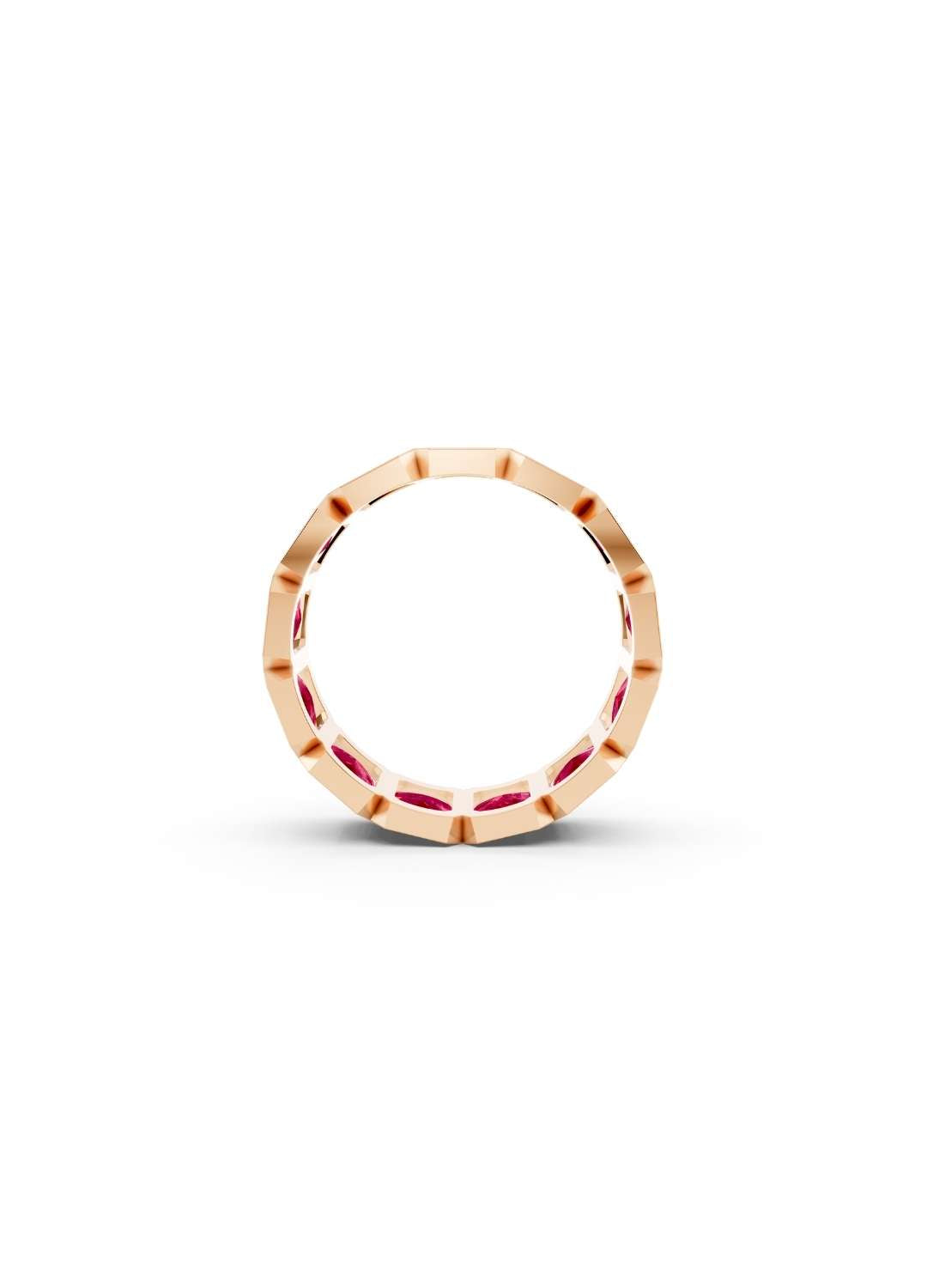 Pink Sapphire Eternity Band Image 10