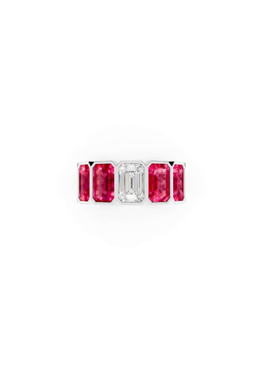 Pink Sapphire Eternity Band Image 12