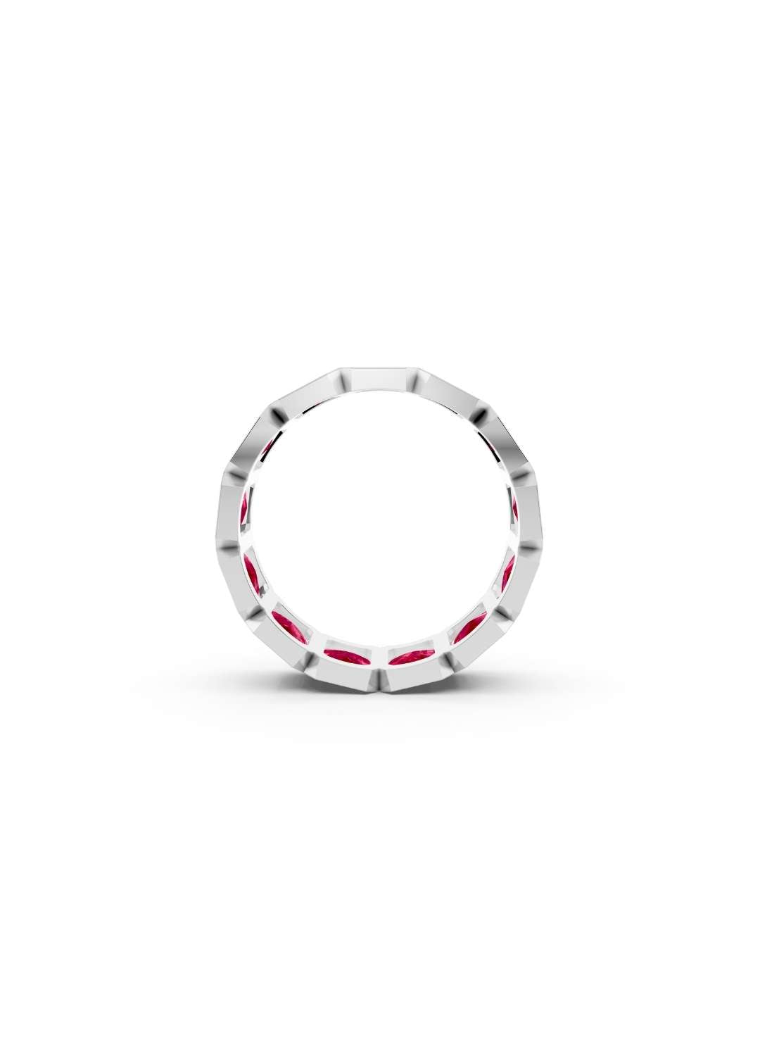 Pink Sapphire Eternity Band Image 15