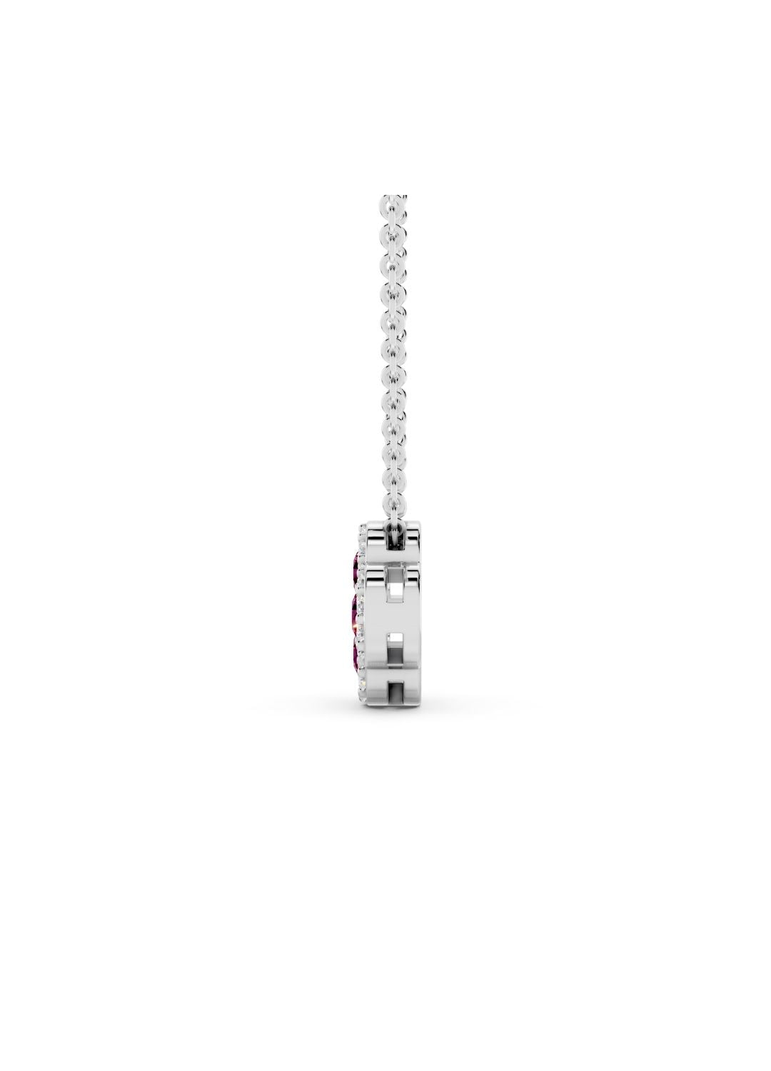 Pink Tourmaline Clover Necklace Image 15