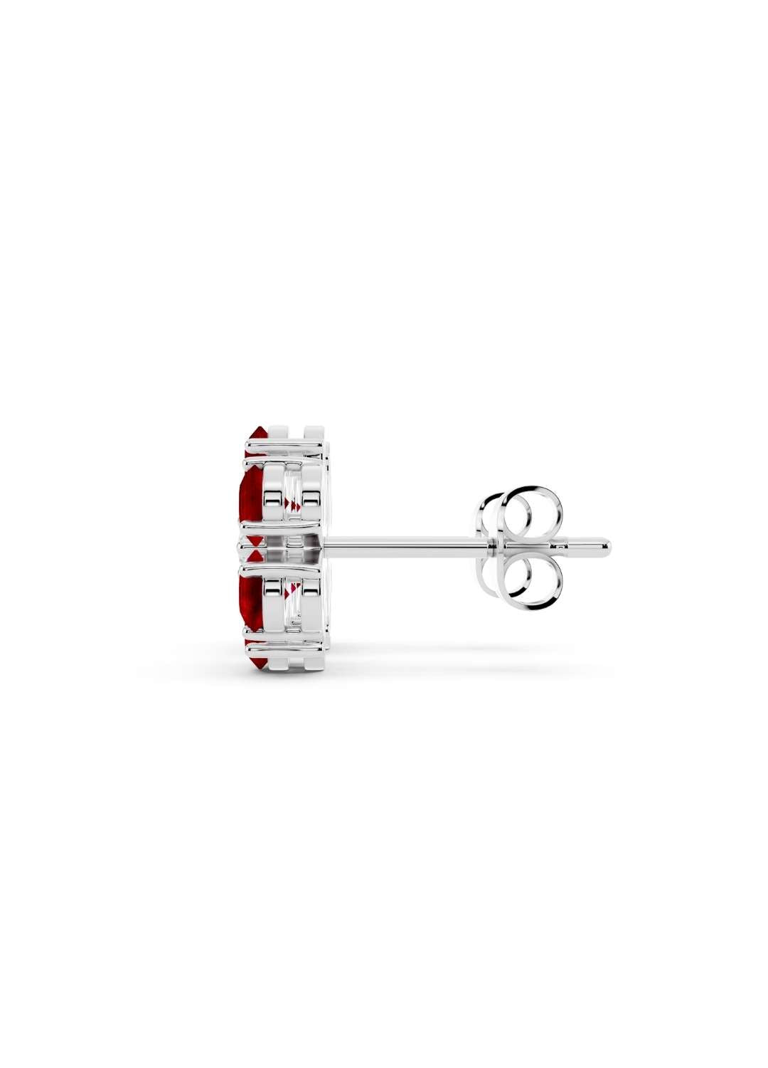 Ruby Floral Stud Earrings Image 15