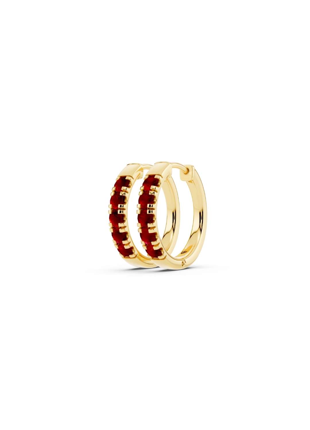 Ruby Petite Hoop Earrings Image 3