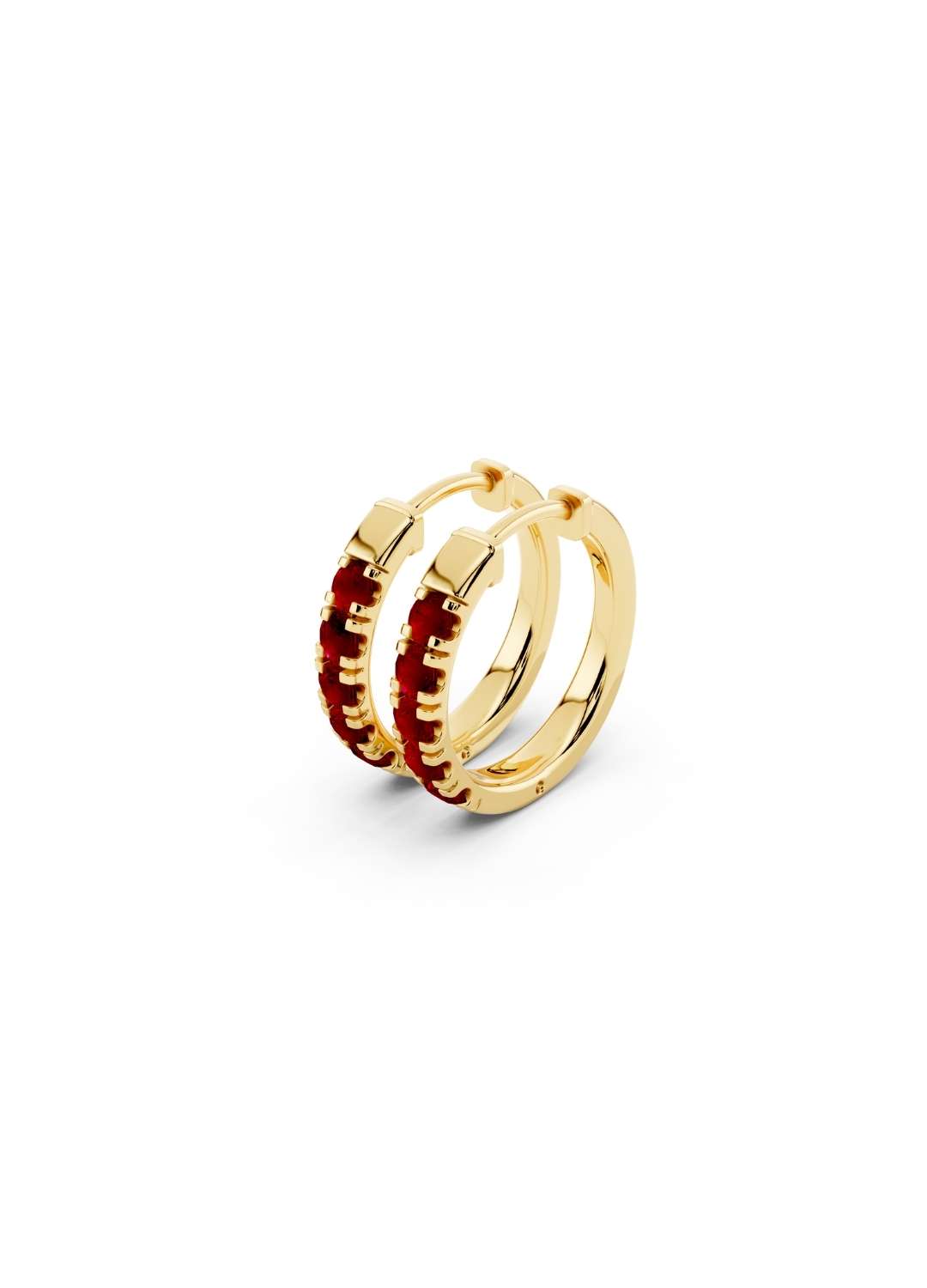 Ruby Petite Hoop Earrings Image 1