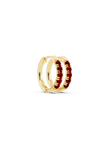 Ruby Petite Hoop Earrings Image 1